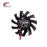 Moteur DC Micro Mini 60mm 12V 24V, ventilateur axial sans cadre 60x60x10mm en plastique, personnalisable ODM pour la ventilation industrielle