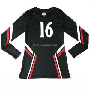 Benutzer definierte Langarm Damen Volleyball Trikots Anpassbare Volleyball Kleidung - Product Image 2