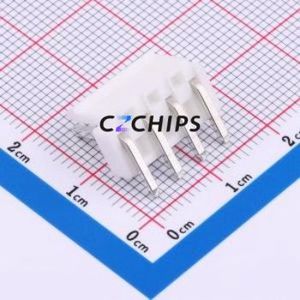 BX-VH3.96-4PWZ Wire-to-Board Pin Header Bent Lead Through Hole,P=3.96mm Connector 1x4P 3.96mm Right Angle Insert VH - Product Image 2