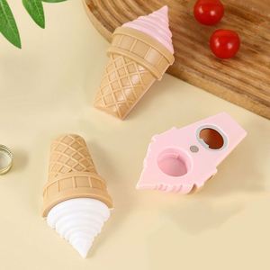 Décapsuleur magnétique créatif en plastique, motif crème glacée, dessin animé mignon, objet décoratif 3D pour réfrigérateur, décapsuleur torsadé - Product Image 1