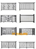 Fournisseur chinois HJ de garde-corps en aluminium pour balcon et escalier extérieur, garde-corps d'escalier en aluminium carré sur mesure