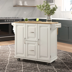 Îlot <span class=keywords><strong>de</strong></span> <span class=keywords><strong>cuisine</strong></span> moderne en bois sur roulettes avec grand rangement, table mobile portable avec plateau en bois massif pour la <span class=keywords><strong>cuisine</strong></span> - Product Image 3