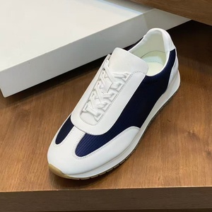 รองเท้าลำลองสีน้ำเงินขาว - รองเท้ากีฬาแบบผูกเชือก ดีไซน์หรูหรา ระดับไฮเอนด์ หนังแท้ ระบายอากาศได้ดี - Product Image 6