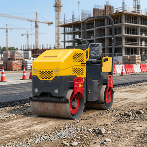 Rouleau vibratoire à double tambour VIBROPAC SS-R1500, <span class=keywords><strong>moteur</strong></span> Honda/<span class=keywords><strong>Loncin</strong></span>/Changfa 13HP, haute efficacité, vitesse de déplacement 0-8 km/h, 800x530 mm - Product Image 1