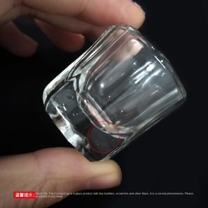 Venta al por mayor de vasos de cristal transparente octogonal vasos de cristal líquido Venta caliente Nail Art Gel acrílico taza - Product Image 3