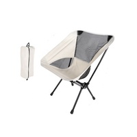 Petite chaise pliante d'extérieur portable en forme de lune, tabouret de pêche, chaise de peinture artistique, chaise de plage respirante pour pique-nique, camping