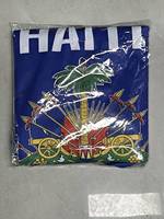Polo en polyester de haute qualité et abordable 180 g/m²/140 g/m² – Série Haïti – Produits avec drapeau entièrement imprimé – T-shirts polo en tissu avec drapeau haïtien