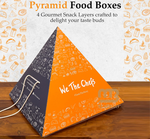 Caja de Comida Premium Personalizada Tipo Pirámide para Brunch, Caja para Pastelería, Postres, <span class=keywords><strong>Dulces</strong></span>, con Compartimentos Apilables - Product Image 6