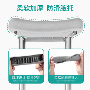 Bastones Médicos Liker para Fracturas, Bastones Axilares, Bastones de Rehabilitación para Personas Mayores, Antideslizantes, Ajustables - Product Image 4