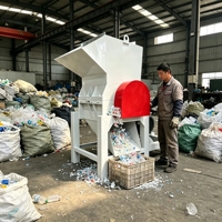 Broyeur de plastique pour recyclage, broyeur de déchets à double arbre compatible PMMA, prix compétitif, taille de décharge réglable 30 mm