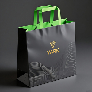 Luxury Reusable Paper Shopping <b>Bag</b> with Handle Custom Personalized Branded Packaging <b>Bag</b> for Retail Store - Product Image 2