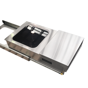 Ecocampor Boîte à outils coulissante personnalisée légère et sécurisée en aluminium, étanche, thermolaquée, avec système de verrouillage en T, pour caravane, avec évier et cuisinières, roulement à billes - Product Image 3