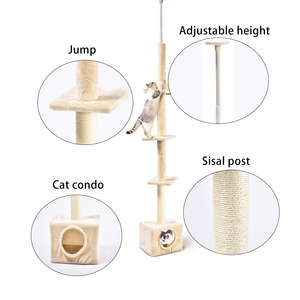 Cây leo trèo cho mèo cao 260cm từ sàn đến trần, nhà mèo lớn từ nhà cung cấp vật tư thú cưng - Product Image 5