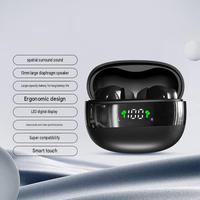 OEM ODM Daya Tahan Baterai Lama Layar Digital In-Ear Fone De Ouvido HiFi Musik BT Tws Earbud Nirkabel Tahan Air Earphone Olahraga