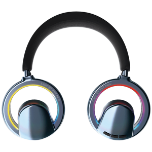 Casque supra-auriculaire à dos ouvert, écouteurs <span class=keywords><strong>sans</strong></span> <span class=keywords><strong>fil</strong></span> avec lumières RVB, son surround à 360 ° - Product Image 1
