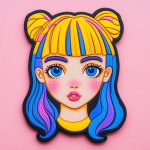 Best Seller 3D or 2D Clothing Rubber <b>Badge</b> Soft Rubber Patch Personalized Logo Custom Hook and Loop PVC Patch - Product Image 3