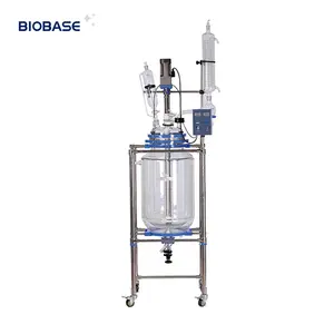BIOBASE Jacketed Glass Reactor for synthetic reaction of different types of materials Glass Reactor for lab