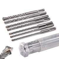 Peaktop Carbide - Ensemble de forets et de burins SDS-Plus à pointe croisée pour marteau perforateur rotatif