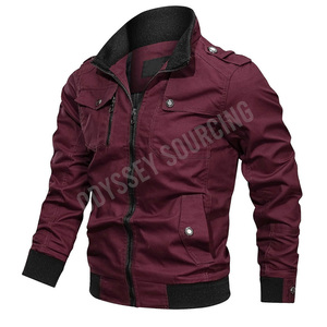 Veste bomber d'hiver pour homme, légère et élégante, à col montant camouflage, doublure douce, streetwear décontracté, sports de plein air - Product Image 1