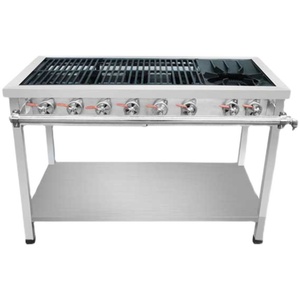 Fabricant <span class=keywords><strong>professionnel</strong></span> commercial <span class=keywords><strong>de</strong></span> cuisinières à gaz plates, cuisinière à gaz à 8 brûleurs, cuisinière à gaz à plateau plat utilisée par toutes les cuisines - Product Image 3