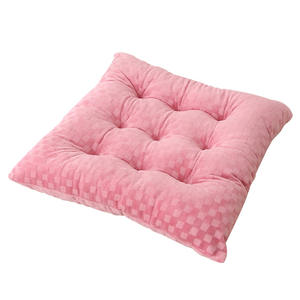 Coussin de siège en velours cristal à carreaux, extra doux et épaissi, pour chaise de bureau, de salle de classe ou d'étudiant, collection Printemps 2025 - Product Image 3