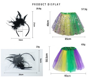 <span class=keywords><strong>Jupe</strong></span> <span class=keywords><strong>tutu</strong></span> superposée à paillettes pour femmes, <span class=keywords><strong>jupe</strong></span> <span class=keywords><strong>tutu</strong></span> élastique pour adultes pour le <span class=keywords><strong>carnaval</strong></span> de Mardi Gras, costume de fête - Product Image 6