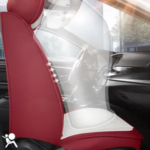 Seggiolino Auto in pelle di lusso copre Set completo universale per <span class=keywords><strong>Renault</strong></span> Kadjar <span class=keywords><strong>Megane</strong></span> 2 3 4 Fluence Captur uomo Auto interni - Product Image 5