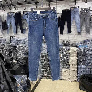Джинсы GZY женские джинсовые с высокой талией, верхняя одежда, прочные брюки из денима, Распродажа по самой низкой цене