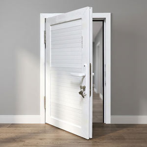 ประตูบานเปิด UPVC แบบกันเสียง กันน้ำ ทันสมัย ขนาด 81x205 ซม. พร้อมฉนวนกันความร้อน กันลม สำหรับภายนอกอาคาร ทางเข้าบ้าน/โรงงาน - Product Image 3
