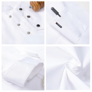 Servizio <span class=keywords><strong>di</strong></span> ristorazione cucina Costume da cucina Pizzaiolo Chef uniforme ristorante giacche da cucina pasticceria <span class=keywords><strong>bar</strong></span> cameriere abiti da lavoro - Product Image 6