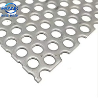 Tôle perforée en aluminium de 0,5 à 1,0 mm d'épaisseur, plaque métallique perforée anti-poussière pour petits équipements, maille perforée en acier inoxydable SS 304 316 316L