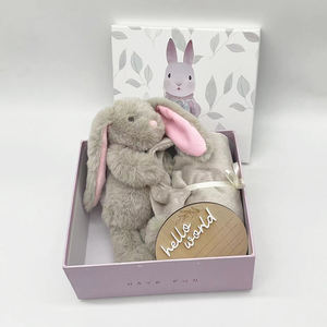 अनुकूलन योग्य शिशु आराम तौलिए, बच्चों के आलीशान खिलौने, नरम सुरक्षा कंबल, आरामदायक बिस्तर, बनी कंबल - Product Image 4