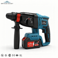 Meilleure Offre Certifiée MKT Ensemble d'Outils Électriques Sans Fil Combinés 4 en 1 avec Batterie 21V Kit d'Outils pour Perceuse Marteau Professionnelle