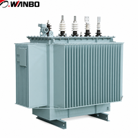 Transformateur de puissance immergé dans l'huile triphasé Wanbo-415 Wanbo S13 1250 kVA 10 kV 0,4 kV pour la distribution