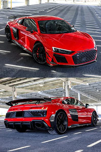 Para Audi R8 Body Kit Rwd Style Dry Carbon Fiber Front Lip Skirt Difusor trasero Spoiler Espejo Piezas de coche - Product Image 4