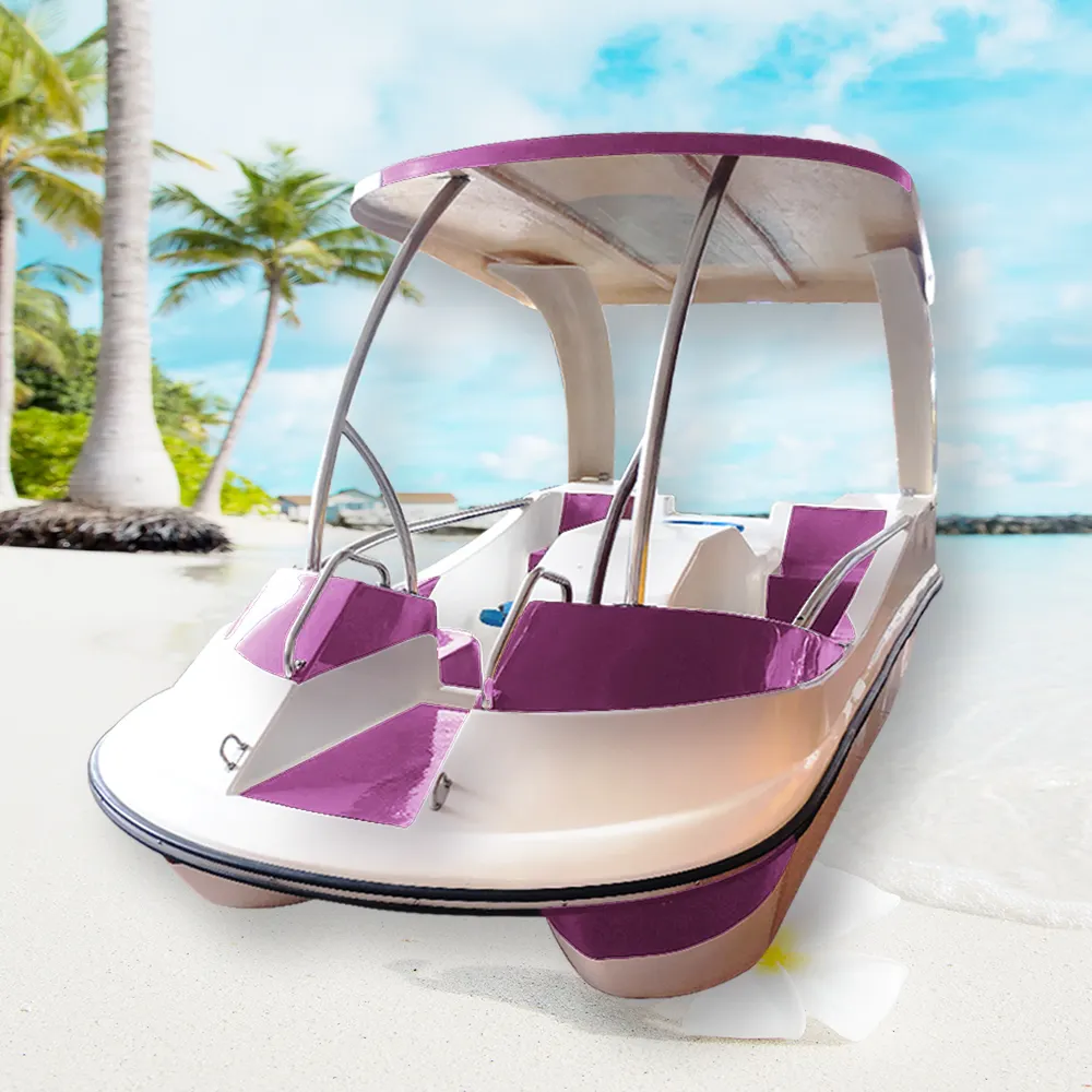 Güneş pedallı bot yüksek kaliteli ekonomi fiberglas su pedallı bot kürek pedallı bot satılık
