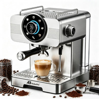 Anbolife - Cafetera Espresso Compacta Programable de 20 Bares con Pantalla Táctil e Indicador Luminoso, Base Tipo Cajón, ErP OEM
