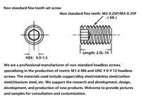 Máquina de Medición Micro Hexagonal de Cola Plana con Calibrador de Rosca GO/NOGO M1.6*2.0L