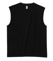 Camiseta sin Mangas para Hombre, 250GSM, Talla Grande, 100% Algodón de Alta Calidad, Estilo Formal, Logotipo Personalizado Bordado e Impreso