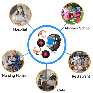 Daytech đồng hồ không dây máy nhắn tin tầm xa nhân viên điều dưỡng Hệ thống gọi nút gọi tên defne - Product Image 2
