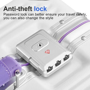 Unisex Travel Bags Luggage With Cup Holder Fashion PC Trolley Case Business <strong>Aluminum</strong> Frame Suitcase Luggage - Product Image 4