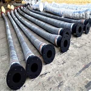 <b>Rubber</b> Chemical Hose Spiral Wire Reinforced EPDM <b>Rubber</b> Hose With Flange Ends For Chemical Transfer Four-Spiral Steel Wire Wound - Product Image 1