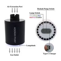 Großhandel Maxfree Langlebige Plastik-Elektronische Shisha-Pumpe Shisha-Starter 800 mAh Wiederaufladbare Batterie RGB LED-Licht Zubehör