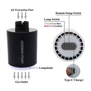 Wholesale Maxfree Durable Plastic Electronic Hookah <b>Pump</b> Shisha Starter 800 MAh Rechargeable <b>Battery</b> RGB Led Light Accessories - Product Image 5