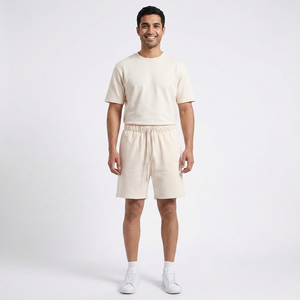 Vente en gros de shorts en coton mélangé pour hommes logo personnalisé shorts de course personnalisés pour hommes broderie d'été en éponge française livraison DDP - Product Image 1