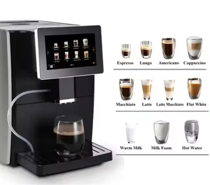 Automatic Stainless Steel Espresso Machine Household Coffee Machine 19bars Touch Screen 11 <b>Cups</b> Capacity for - Product Image 5