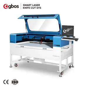 GBOS CCD kamera konumlandırma CO2 lazer kesici dokuma baskılı ısı transfer etiket nakış etiket kumaşı lazer kesme makinesi