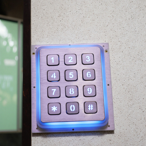 Custom 3x4 LED Backlight <strong>Keypad</strong> Access Control Stainless Steel 304 Metal Button Matrix <strong>Keypad</strong> - Product Image 1