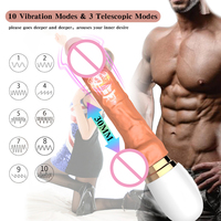 Vibrador consolador grande para mujeres, máquina sexual, masajeador automático para realce del punto G, Juguetes sexuales para adultos, vagina retráctil