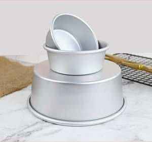 Moule à gâteau rond Yosen 4/5/6/7/8/9/10 pouces en alliage d'aluminium, épaisseur 0,8 mm, anodisé dur, écologique, moule de cuisson DIY monobloc - Product Image 5